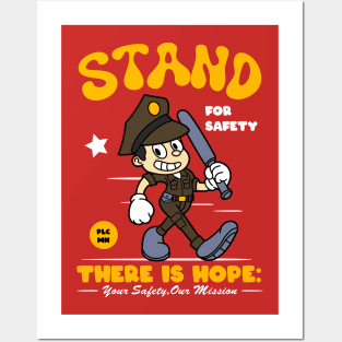 Stand for Savety Police Mascot Posters and Art